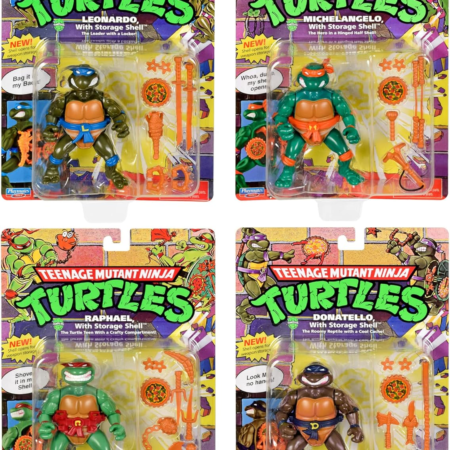Teenage Mutant Ninja Turtles: Classic 4" Turtles 4-Pack Figure Bundle by Playmates Toys