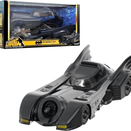 Super7 Super Cyborg Batman Batmobile 1989 (Full Color) - 13" Batman Action Figure Vehicle Classic Movie Collectibles and Retro Toys