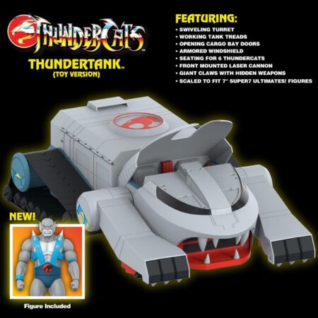 Super7 ULTIMATES! Thundercats Thundertank and Panthro (Toy Version) - 27"