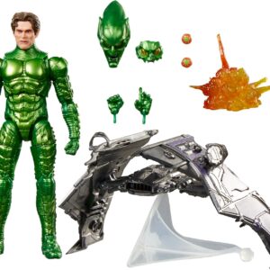 Marvel Legends Series Green Goblin, Spider-Man: No Way Home Deluxe 6 Inch Action Figure Set with Original Goblin Armor and Glider